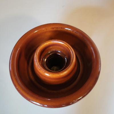 Vintage Glass & Ceramic Insulators & Two Red Indicator Globes (O-DW)