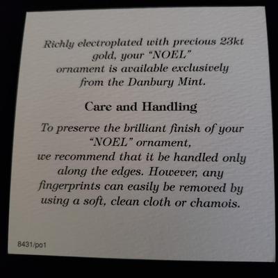 19 Danbury Mint Gold Ornaments (GR-KD)