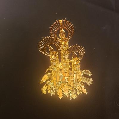 19 Danbury Mint Gold Ornaments (GR-KD)