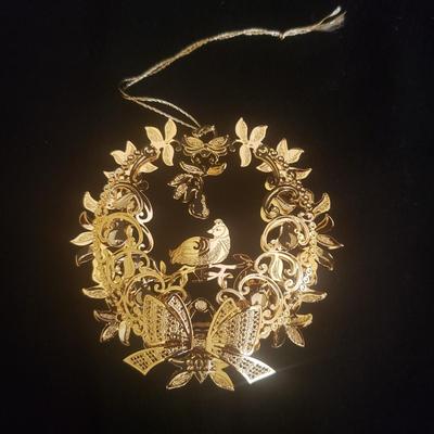 19 Danbury Mint Gold Ornaments (GR-KD)