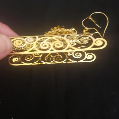 19 Danbury Mint Gold Ornaments (GR-KD)