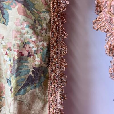 1089 Pair of Floral English Panels Lined