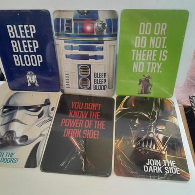 Set of 6 Star Wars Collectible signs