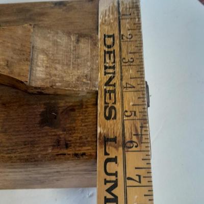 Antique wooden Esquire Show Valet De Luxe with shoeshine accessories