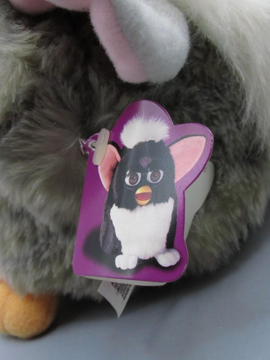 Retro Classic Furby Toy Gray Eyes with Original Tags Box