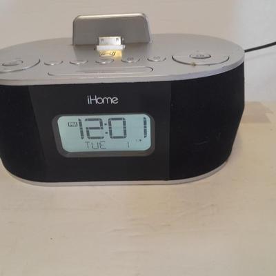 Working i home IDN38 Docking Station Speaker Clock Radio iPhone iPad iPod AUX NO remote