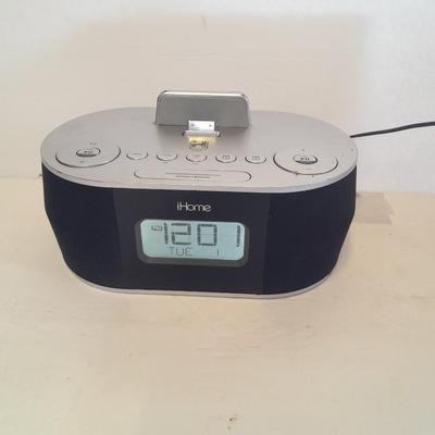 Working i home IDN38 Docking Station Speaker Clock Radio iPhone iPad iPod AUX NO remote