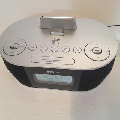 Working i home IDN38 Docking Station Speaker Clock Radio iPhone iPad iPod AUX NO remote