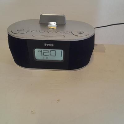 Working i home IDN38 Docking Station Speaker Clock Radio iPhone iPad iPod AUX NO remote