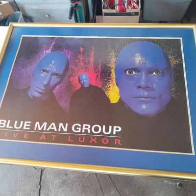 Large Framed Blue Man Group Live at Luxor