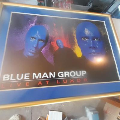 Large Framed Blue Man Group Live at Luxor