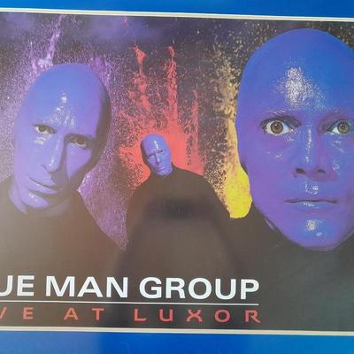 Large Framed Blue Man Group Live at Luxor