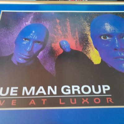 Large Framed Blue Man Group Live at Luxor