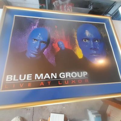 Large Framed Blue Man Group Live at Luxor