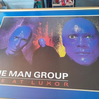 Large Framed Blue Man Group Live at Luxor