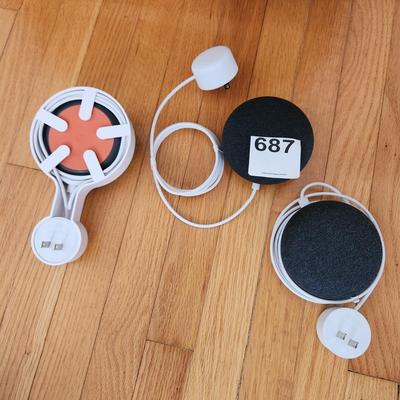 3 Google Home Mini Smart Assistant Speaker Charcoal Gray