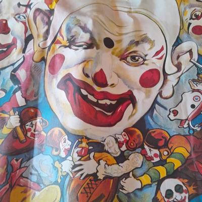 Ringling Bros and Barnum & Bailey Poster with framed Chuck Oberstein Clown picture set