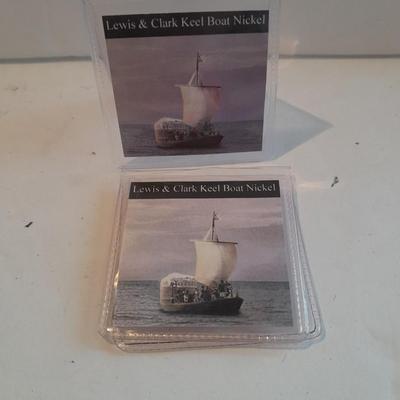 Two Lewis & Clark Keel Boat Nickels