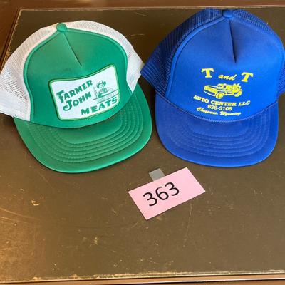 Vintage advertising hats