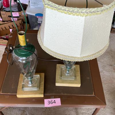 Pair of Crystal Lamps