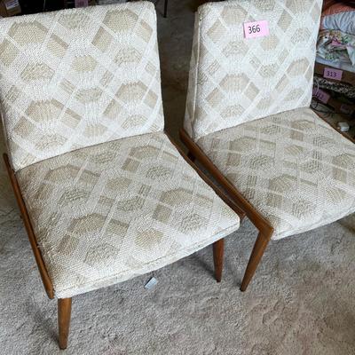 Lot of 2 Danish Modern Side Chairs