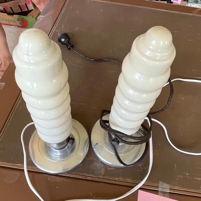 Art Deco Stick Lamps