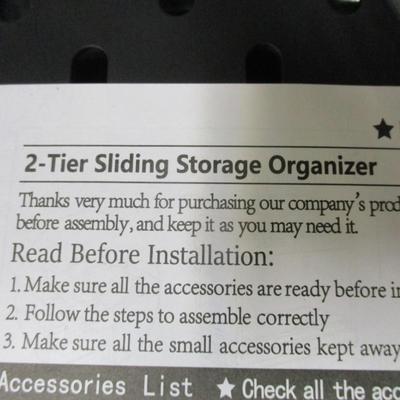 2 Tier Sliding Storage Organizer