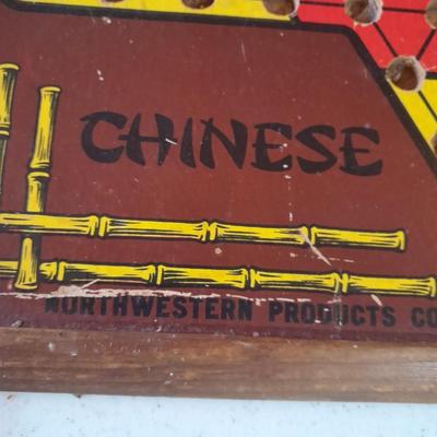 Northwestern Products Co, SAN LOO reversible Chinese Checkers game board,