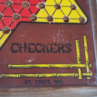 Northwestern Products Co, SAN LOO reversible Chinese Checkers game board,