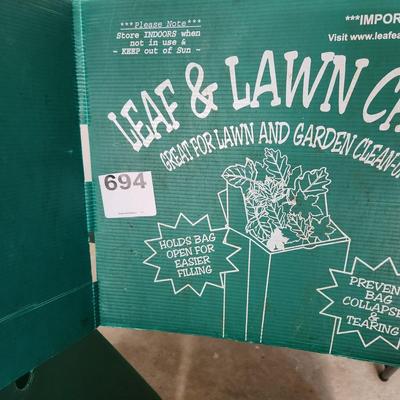 2 Leaf & Lawn Chute Garden Cleanup