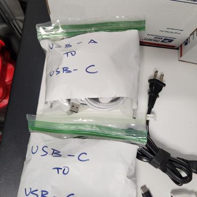 Large Lot USB Adaptors Cords, Power Cords Power Port+6 and More