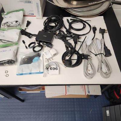 Large Lot USB Adaptors Cords, Power Cords Power Port+6 and More