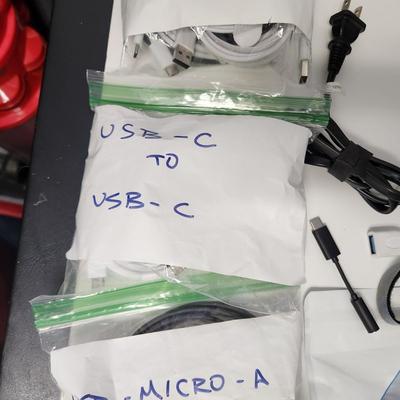 Large Lot USB Adaptors Cords, Power Cords Power Port+6 and More