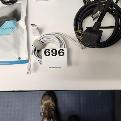 Large Lot USB Adaptors Cords, Power Cords Power Port+6 and More