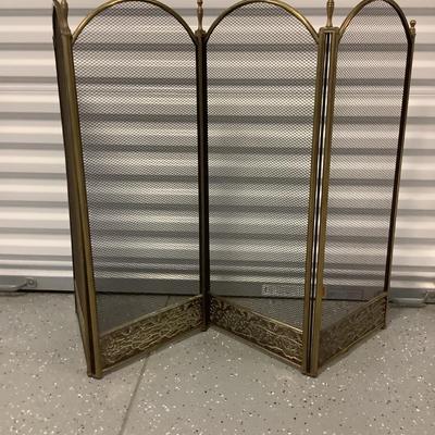 Antique Bronze Fire screen 4 panels 32