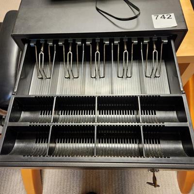 Cash Box + Heavy 14 Compartment Cash Register Drawer both w keys