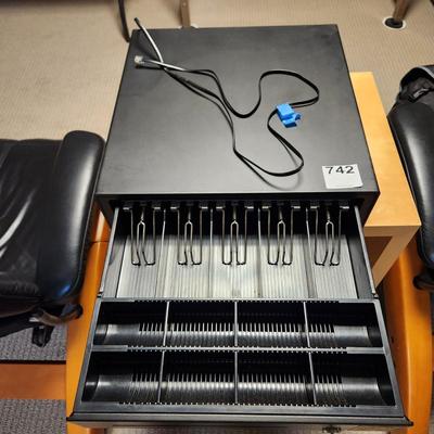 Cash Box + Heavy 14 Compartment Cash Register Drawer both w keys