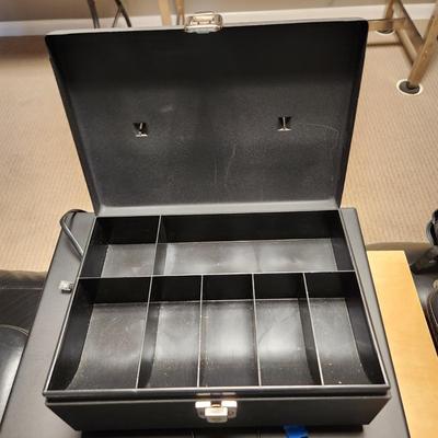 Cash Box + Heavy 14 Compartment Cash Register Drawer both w keys