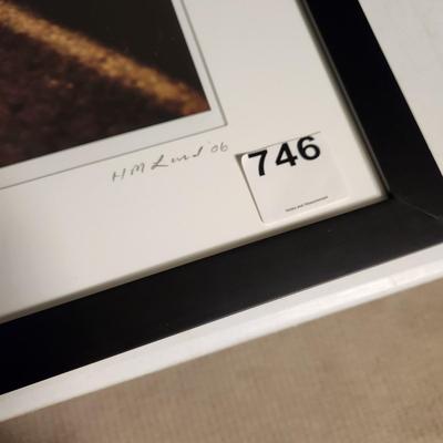 Framed Art Photo "Male Nude II" Signed 39x29