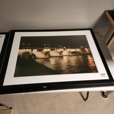 Framed Art Photo "Pont Neuf" Signed 38x28