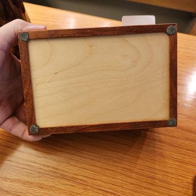 Handcrafted Pottery by G Caplan & Small Wooden Box
