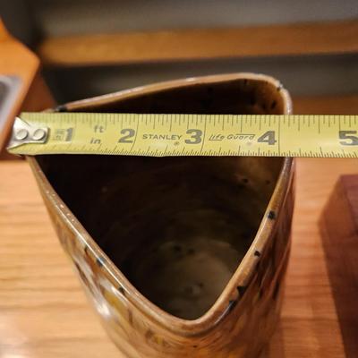 Handcrafted Pottery by G Caplan & Small Wooden Box