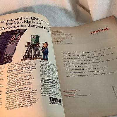 Vintage Magazine-Fortune January 1971  13'H 10"W