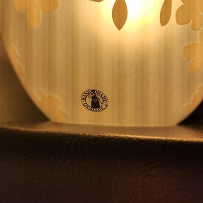 Ikea Knubbig Round Frosted Table Lamp Cherry Blossoms White