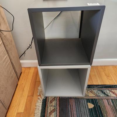 2 Stacking Storage Cubes Table each is  14x14x14