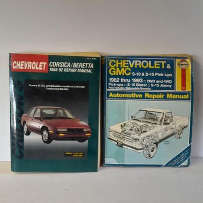 Two Auto Mechanic repair books Chevrolet Corsica / Baretta Chevrolet GMC S-10