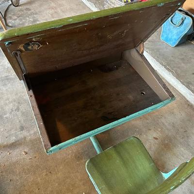 Vintage Kids School Desk