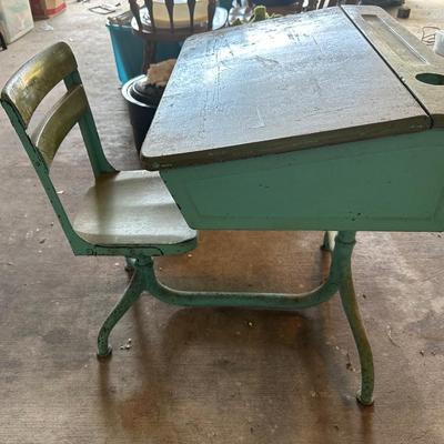 Vintage Kids School Desk