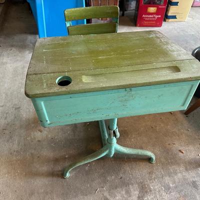 Vintage Kids School Desk