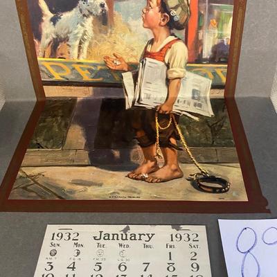 Beautiful 1932 Exchange Bank of Atchison Calender